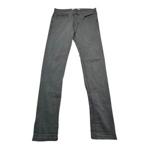 TOPMAN Stretch Skinny Jeans Dark Gray Men W34 L32 Slim Fit Denim Pants US 34R